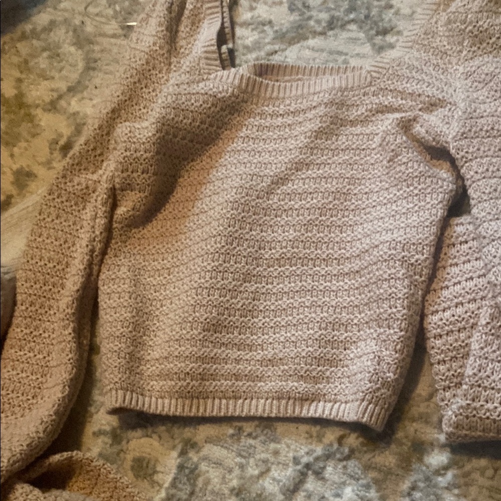 Hollister Tan Long Sleeve Tee